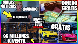 NUEVA ACTUALIZACION MALAS NOTICIAS INICIAN BLOQUEOS DOBLE en CAJAS amp DINERO GRATIS GTA Online [upl. by Chet]