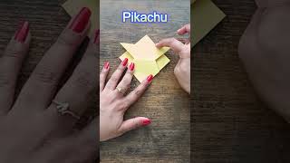 Easy Pikachu Paper Craft  Cute Origami Bookmark in 1 Minute shorts [upl. by Pang]