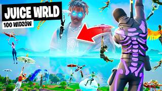 100 WIDZÓW na JUICE WRLD w REMIX Fortnite [upl. by Candis]