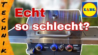 Tepro Edelstahl Gasgrill vom Lidl 2022 im HÄRTETEST  Alles Rund um den Grill [upl. by Liakim]