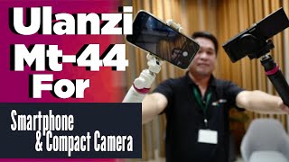 ULANZI MT44 THE BEST TRIPOD FOR YOUR SMARTPHONE AND COMPACT CAMERA [upl. by Ahseiyk]