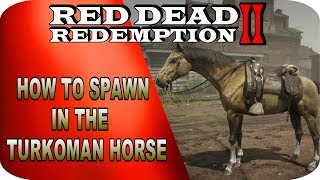 How To Spawn In The Golden Turkoman Horse  Red Dead Redemption 2 [upl. by Ingar831]