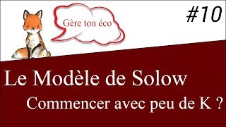 Macroéconomie  Commencer avec trop peu de capital K dans léconomie Solow 10 [upl. by Monia]