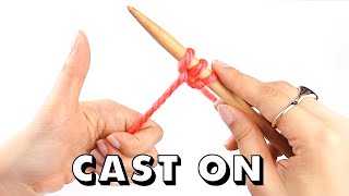 How to CAST ON Knitting for Total Beginners [upl. by Alodee]