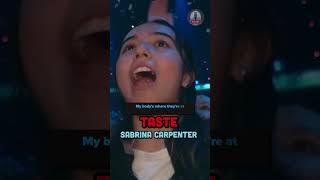 Taste  Sabrina Carpenter shorts shortsvideo viralvideo viralshorts tastechallenge [upl. by Ecirrehs102]