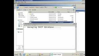 Managing dhcp database windows server 2008R2 [upl. by Yelats]