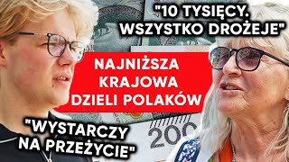 Emerytka vs student “Za mało ludzie zarabiają” Najniższa krajowa dzieli Polaków [upl. by Mychael]