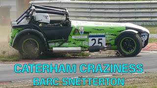 Caterham Craziness  BARC Snetterton [upl. by Lorou191]