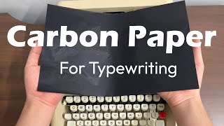 Carbon Paper Duplication [upl. by Mur]