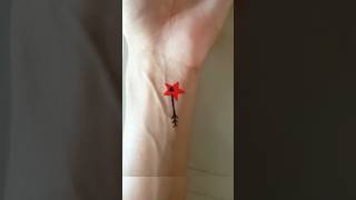 Temporary tattoo shortvideo tattoo art video [upl. by Hgielyk]