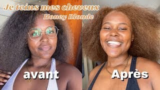 JE TEINS MES CHEVEUX AVEC CRÈME OF NATURE Honey Blonde [upl. by Anotyad]