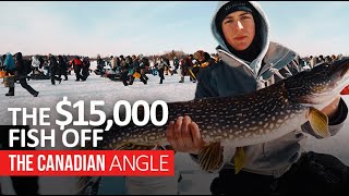 Falcon Lake Ice Fishing Derby  The Canadian Angle [upl. by Darsie]