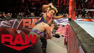 Shayna Baszler amp Zoey Stark vs Tegan Nox amp Natalya Raw highlights Jan 15 2024 [upl. by Vallie]