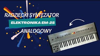 Jak brzmi radziecki syntezator analogowy Elektronika EM25 Recenzja zasada działania naprawa [upl. by Binky]