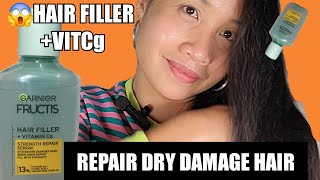 NEW GARNIER FRUCTIS HAIR FILLERHOW TO FIX DAMAGE HAIR [upl. by Bena]