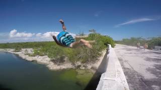 Jumping Bridge Sugarloaf Key Florida 1080p HD GoPro [upl. by Reseda421]