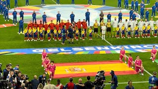 Spanish national anthem 🇪🇸 Marcha Real and King Felipe  Spain  Italy 🇪🇸🇮🇹 Gelsenkirchen EURO 2024 [upl. by Dex]