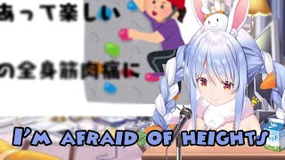 Pekora is afraid of heights Hololive [upl. by Trefler]