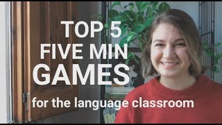 TOP 5 FIVE MINUTE GAMES for English class [upl. by Corenda901]