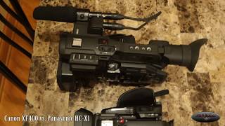 Canon XF400 vs Panasonic HCX1 [upl. by Hackett195]