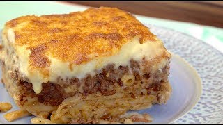 Pastitsio my Dads amazing  Greek Lasagna  Christine Cushing [upl. by Ellissa]