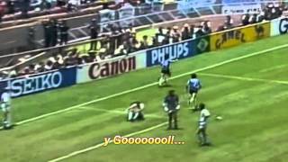 Maradona Goal of the Century  Víctor Hugo Morales commentary  ArgentinaEngland 21 1986 [upl. by Bonaparte456]