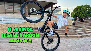 MİRAÇ’a YENİ FULL KARBON ENDURO ALDIK  BOL TRANSFERLİ VLOGG [upl. by Body]