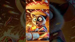 Spicy Food Takes Down Cat Villain in Epic Showdown funnycats catlover food cartoon catshorts [upl. by Elvin]