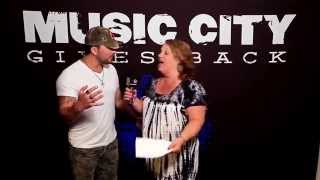 Tyler Farr  Music City Gives Back Interview [upl. by Ativak]