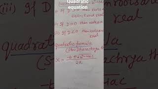 quadratic equation formulashri Dharacharya theorem maths important learn class10 [upl. by Alyek]