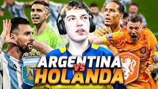 REACCION AL ARGENTINA 2 4 PAISES BAJOS 3  CUARTOS DE FINAL DEL MUNDIAL QATAR 2022 [upl. by Goldfarb]