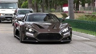 1104HP Zenvo ST1  on the road in Monaco [upl. by Delfeena]