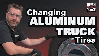 Aluminum Truck Tires  Tire Change [upl. by Annuahs985]