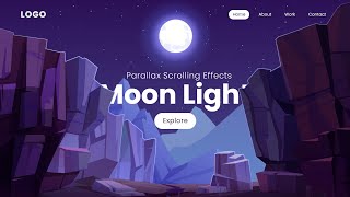 Parallax Scrolling Website  How to Make Website using Html CSS amp Javascript [upl. by Imogen]