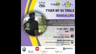 TYGER INDIA KHELO Football Season 4 Mangalore Trials in association with GOAL INDIA ACADEMY [upl. by Melville]