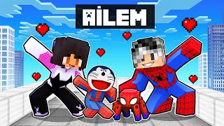 SÜPER KAHRAMAN AİLEM OLDU 😱  Minecraft [upl. by Nabla]