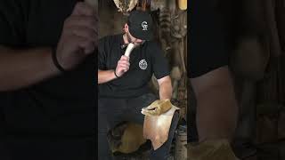 MAKING A Stone Knife survival bushcraft knifeskills flintknapping [upl. by Jarrad]