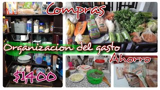 COMPRA SEMANAL  ORGANIZACION  1400  AHORRO [upl. by Feliks]