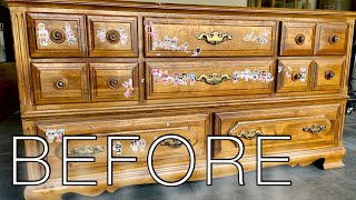 DRESSER MAKEOVER  OMG it’s so pretty 😍 [upl. by Hamehseer]