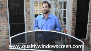 How To Measure and Install Arched Window and Solar Screens [upl. by Tellford]