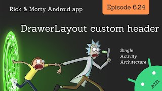 2021 Android Guide Custom DrawerLayout header view [upl. by Igor]