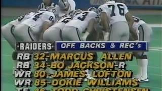 MNF 1987 Raiders vs Seahawks Pt 1 [upl. by Malvin174]