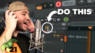 HOW TO RECORD VOCALS in FL Studio 21 in 4 Minutes super easy [upl. by Lehsreh]