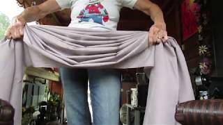 How to fold a swag curtain scarf valance [upl. by Sinnel]