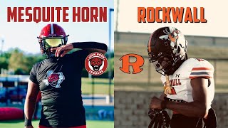 Rockwall vs Mesquite Horn 🔥🔥  Texas High School Football [upl. by Rahel]