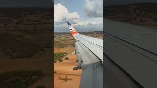 Smartwings 737800 Hard landing at LGRX Patras Araxos Airport aviation landing [upl. by Janessa]