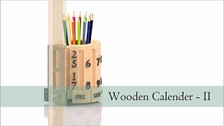 Wooden CalendarII  Autodesk Inventor [upl. by Faubert]