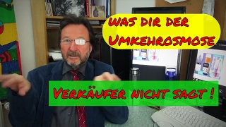 Karl Heinz Asenbaum Nutzen einer Umkehrosmose Anlage was dir der Umkehrosmose Verkäufer nicht sagt [upl. by Latini]