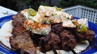 Greek Lamb Kebabs  Greek Lamb Souvlaki With Marinated Feta Cheese  Αρνί Σουβλάκι [upl. by Haye134]