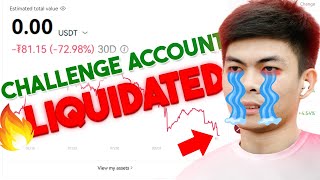 Crypto Day Trading Challenge Account gets LIQUIDATED 😢 [upl. by Aseneg]